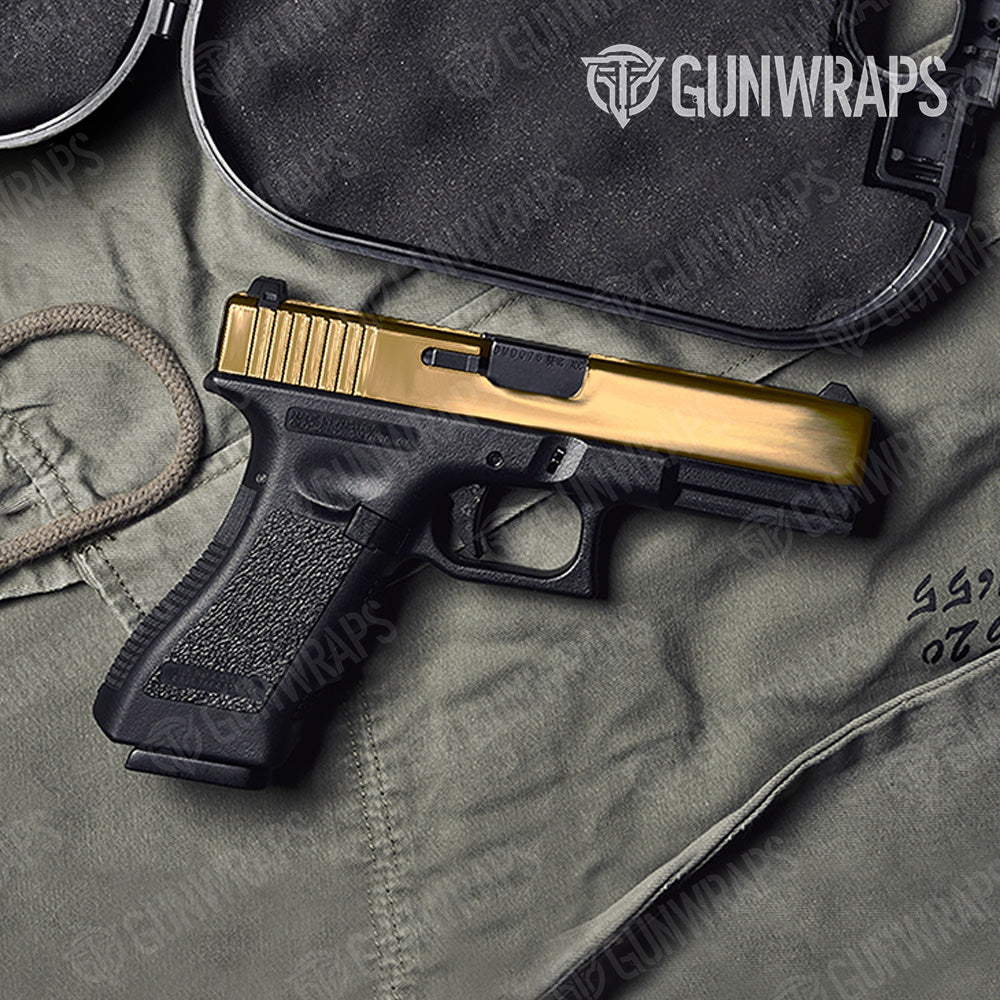 Chrome Gold Gun Skin Vinyl Wrap