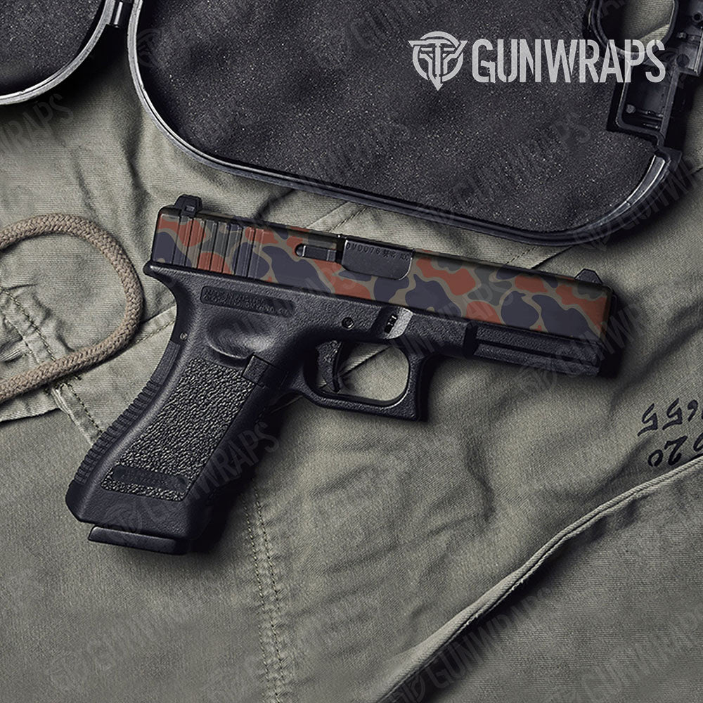 Old School Duck Blue Copper Gun Skin Vinyl Wrap