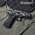 Old School Duck Blue Tiger Gun Skin Vinyl Wrap