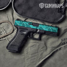 Old School Duck Elite Tiffany Blue Gun Skin Vinyl Wrap