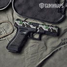 Old School Duck Green Tiger Gun Skin Vinyl Wrap