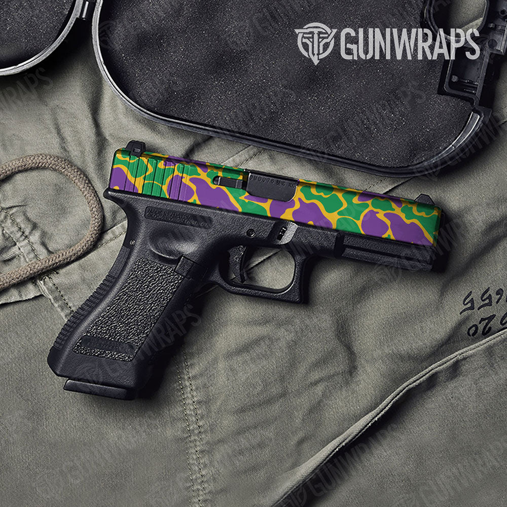 Old School Duck Mardi Gras Gun Skin Vinyl Wrap