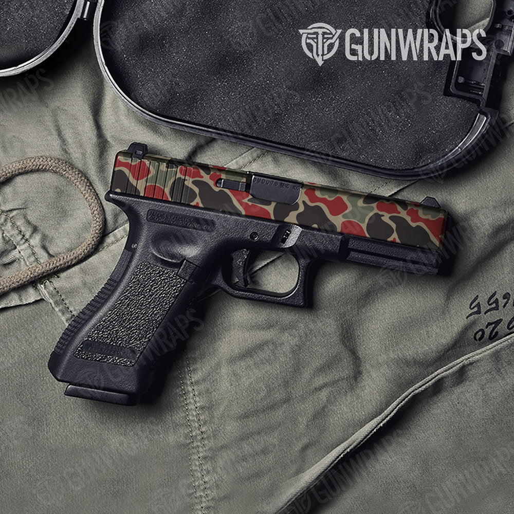 Old School Duck Militant Red Gun Skin Vinyl Wrap