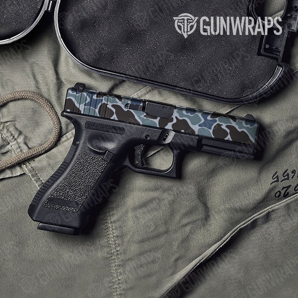 Old School Duck Navy Gun Skin Vinyl Wrap