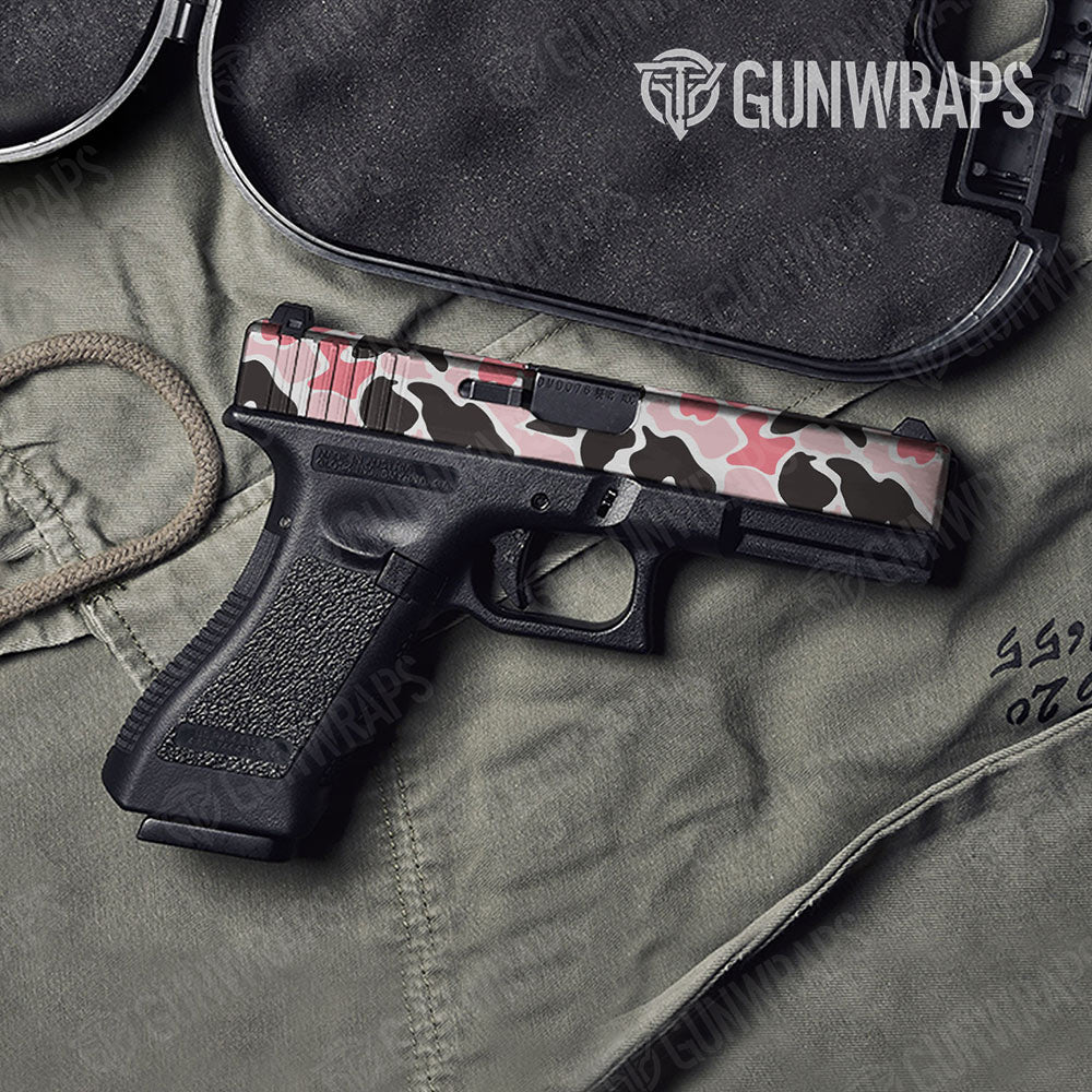 Old School Duck Pink Gun Skin Vinyl Wrap