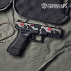 Old School Duck Red Tiger Gun Skin Vinyl Wrap