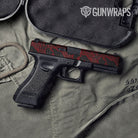 Old School Duck Vampire Red Gun Skin Vinyl Wrap