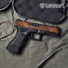 Woodgrain Dallas Gun Skin Vinyl Wrap