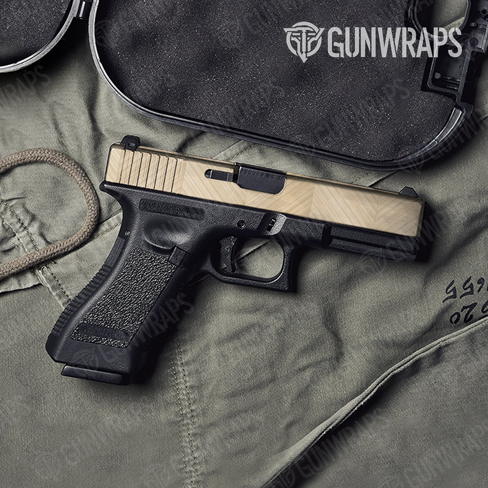 Woodgrain Montmartre Gun Skin Vinyl Wrap