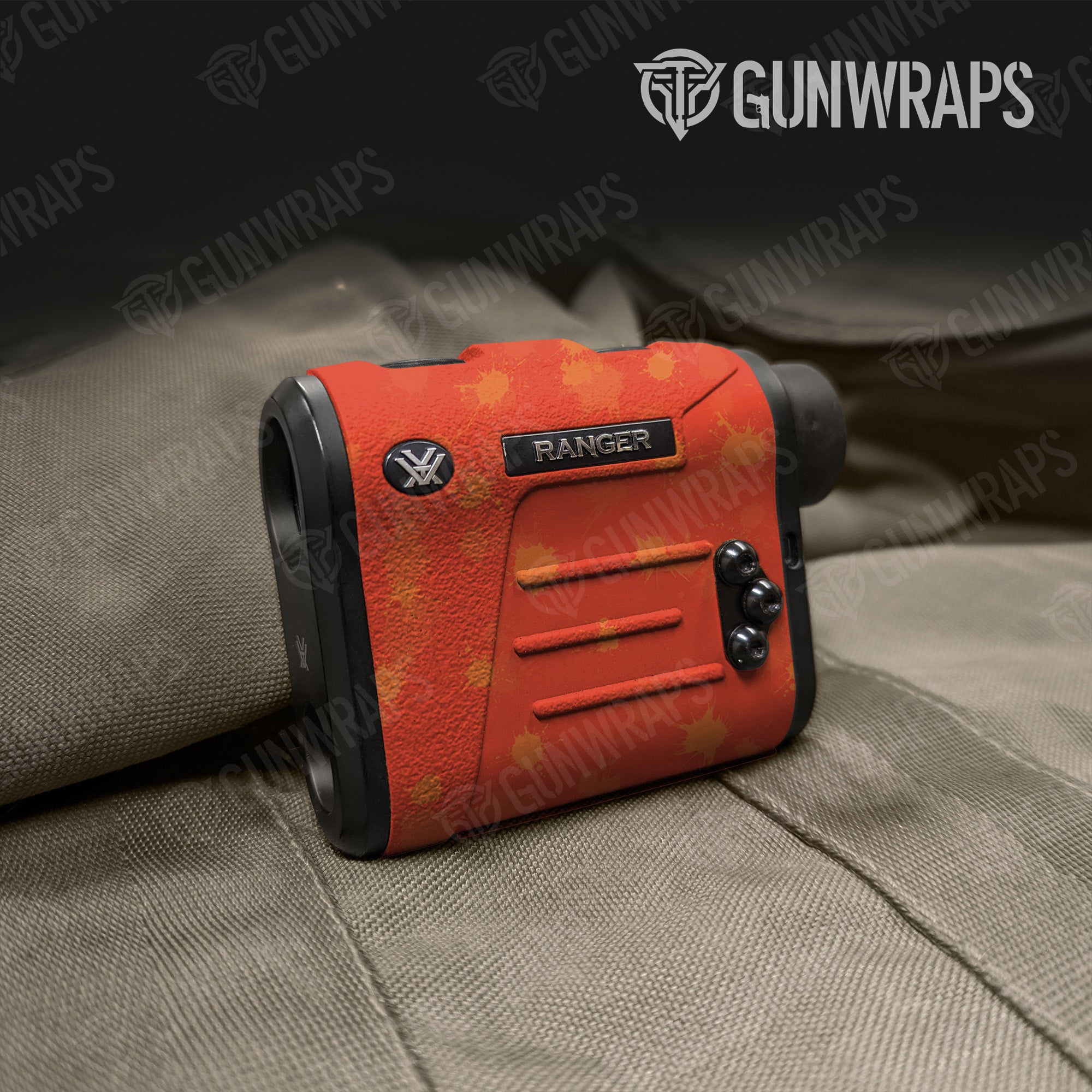 Rangefinder Paintball Elite Orange Gear Skin Vinyl Wrap