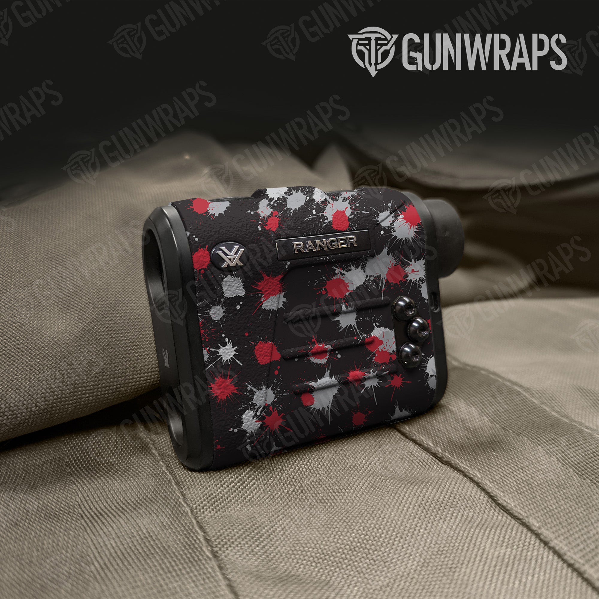 Rangefinder Paintball Red Tiger Gear Skin Vinyl Wrap