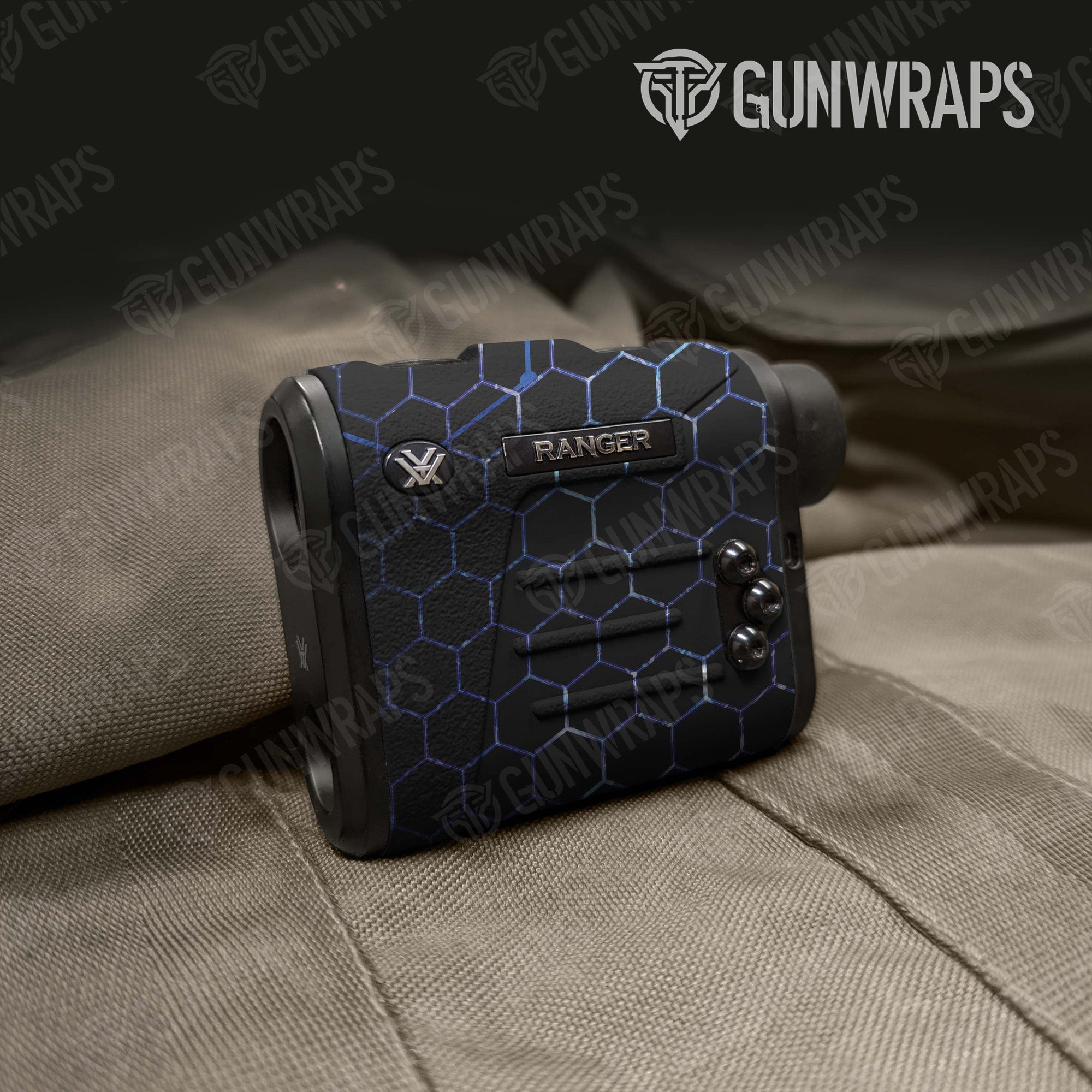 Vivid Hex Blue Gun Skin Vinyl Wrap