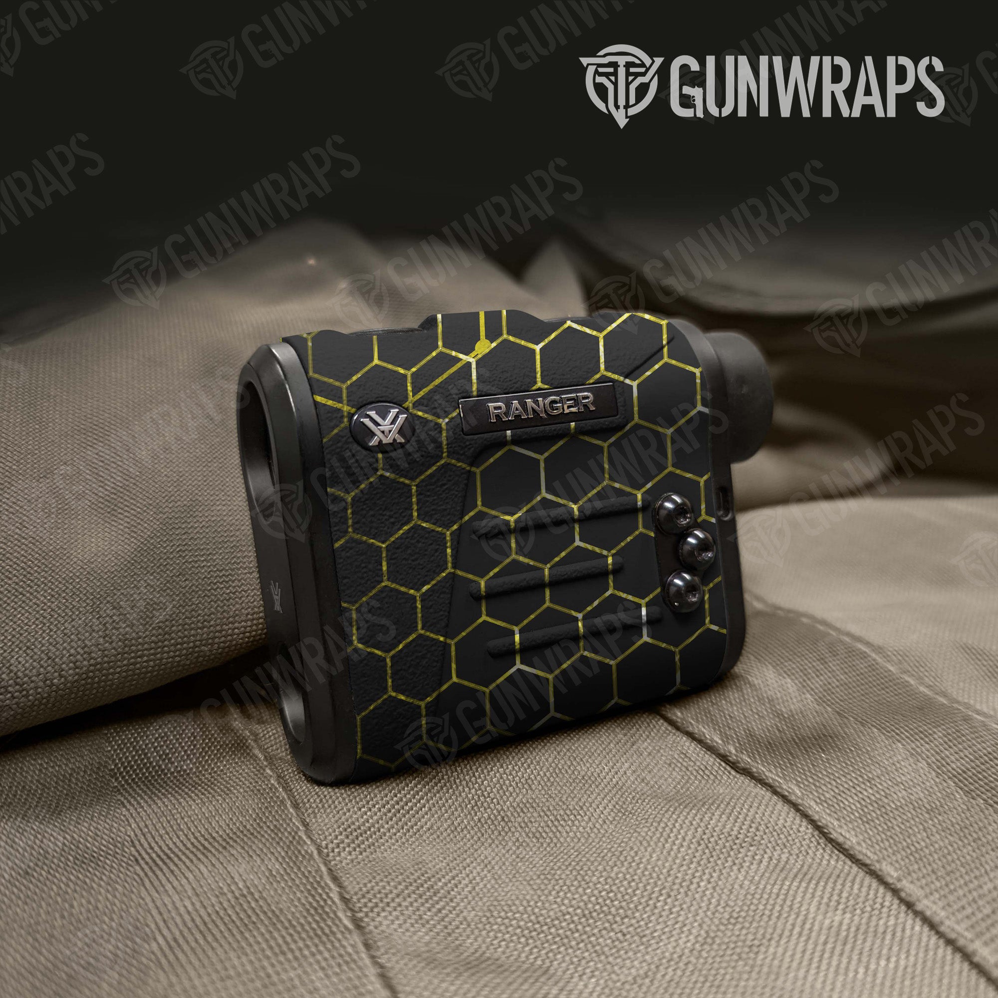 Vivid Hex Yellow Gun Skin Vinyl Wrap