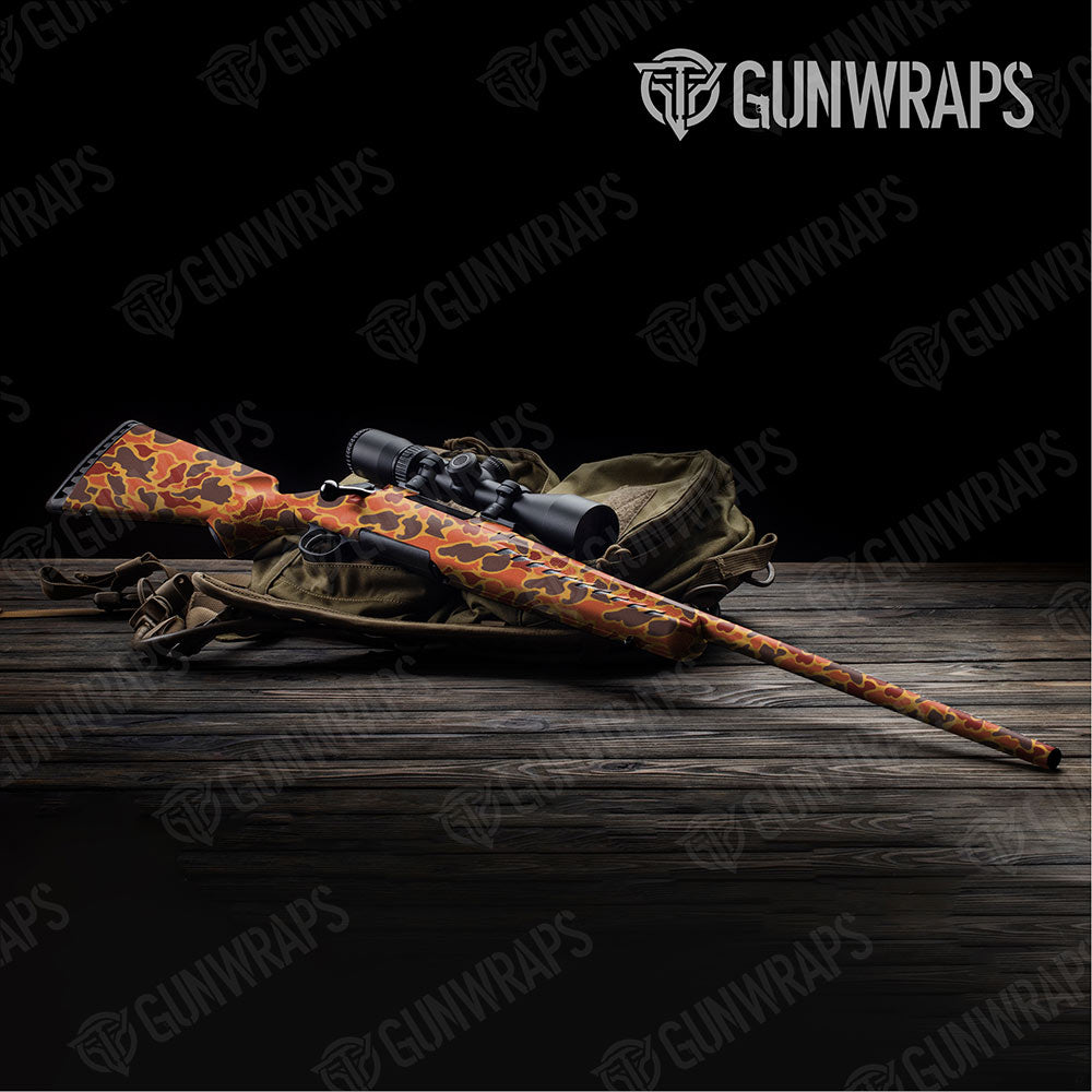 Old School Duck Autumn Gun Skin Vinyl Wrap