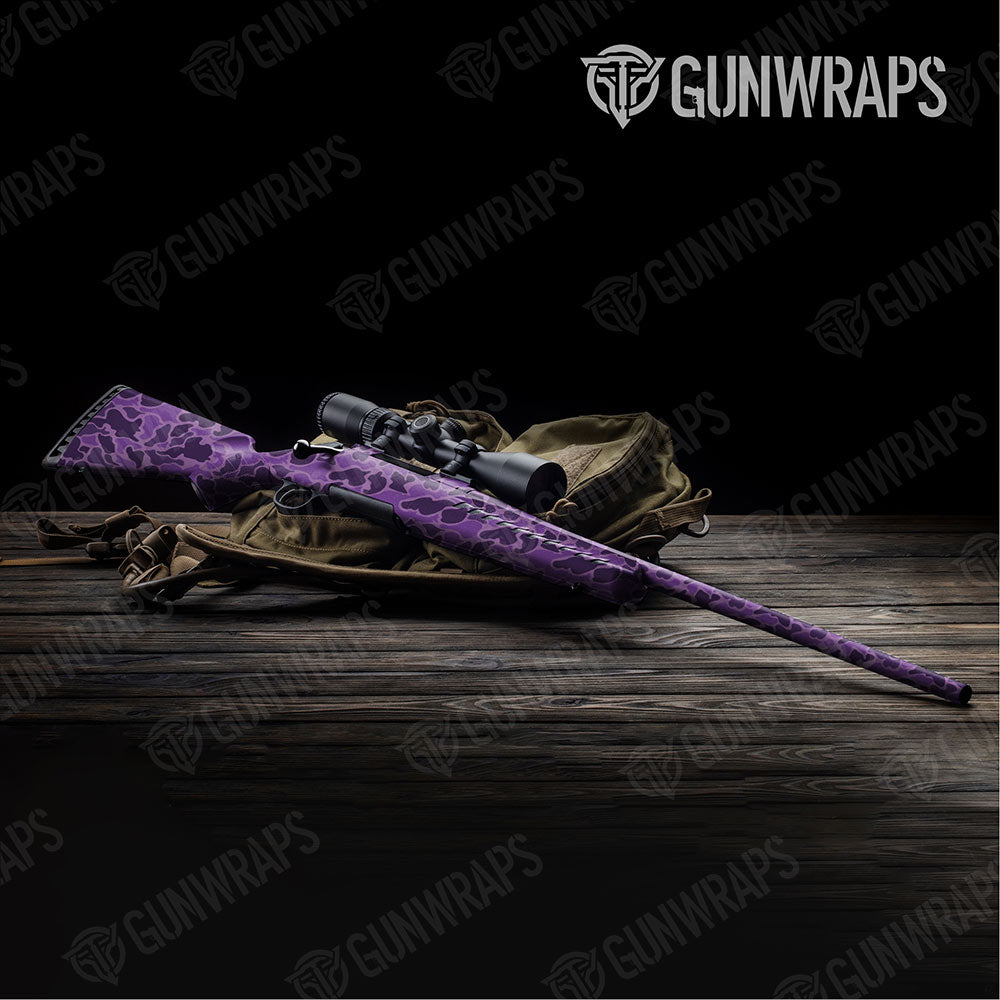 Old School Duck Elite Purple Gun Skin Vinyl Wrap