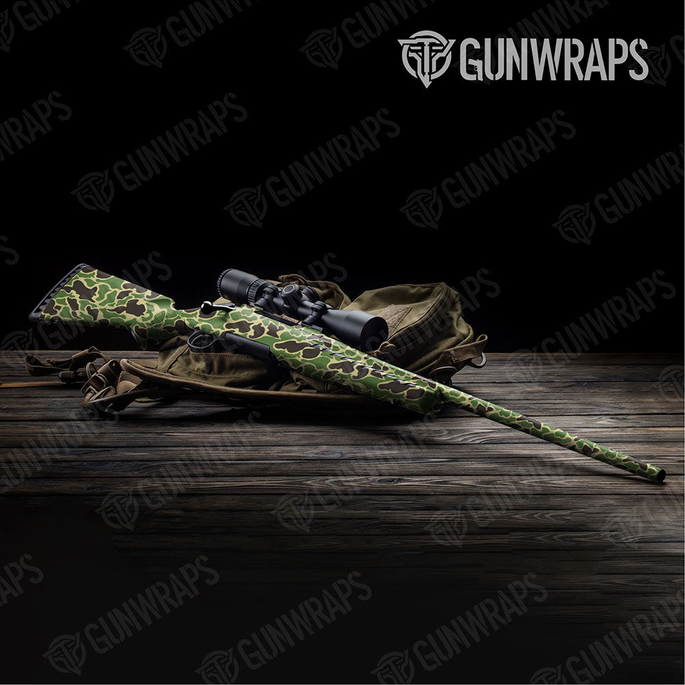 Old School Duck Jungle Gun Skin Vinyl Wrap