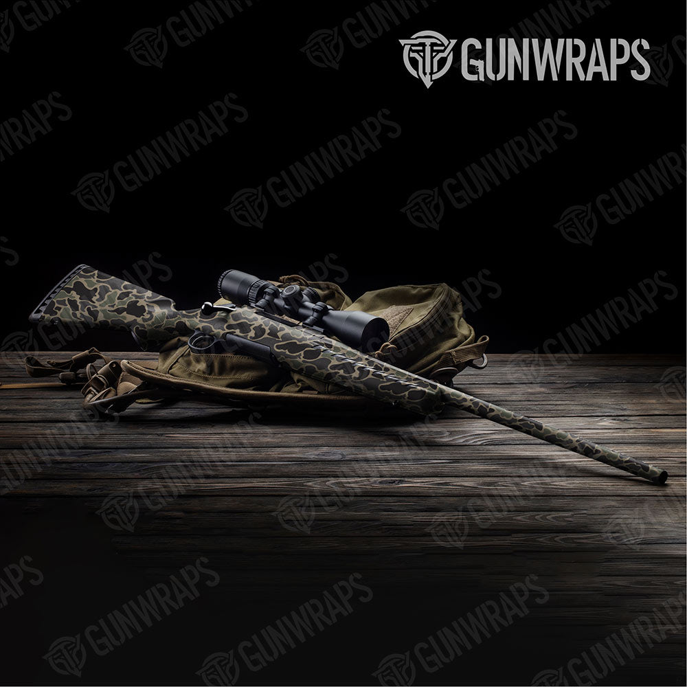 Old School Duck Militant Charcoal Gun Skin Vinyl Wrap