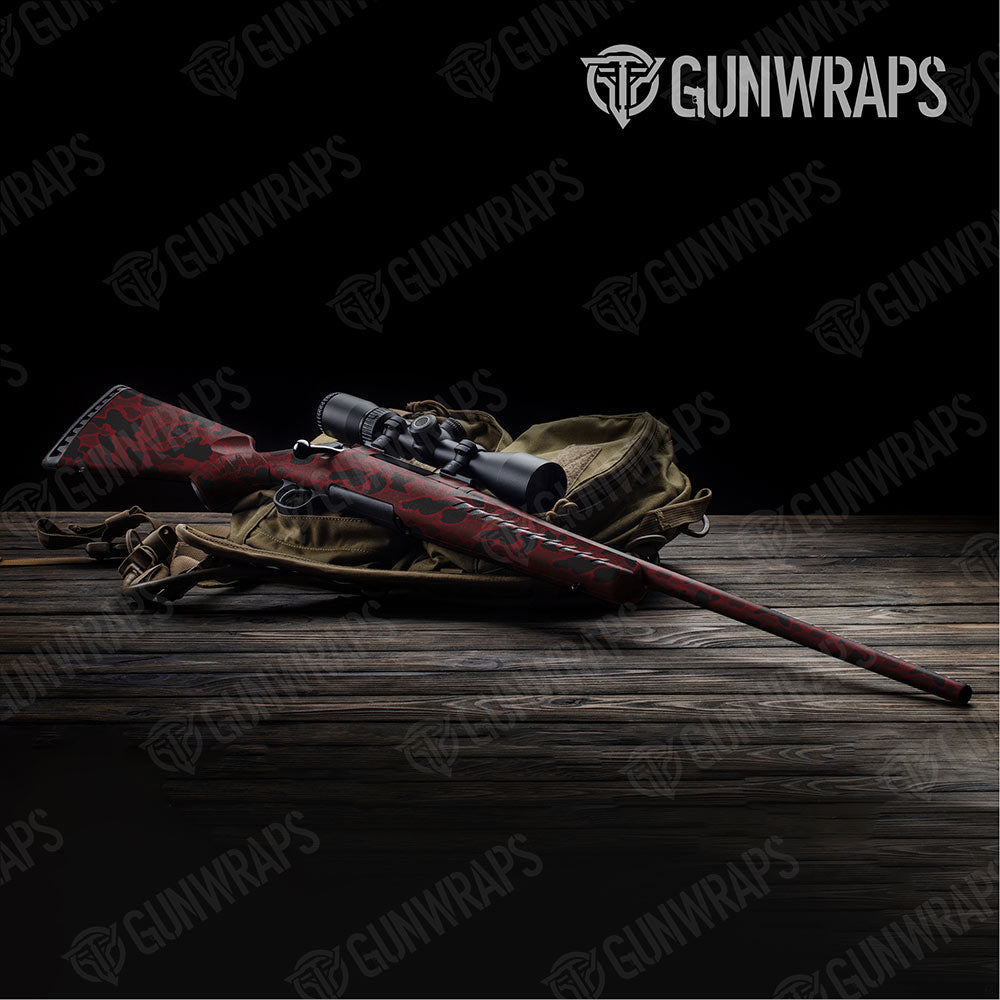 Old School Duck Vampire Red Gun Skin Vinyl Wrap