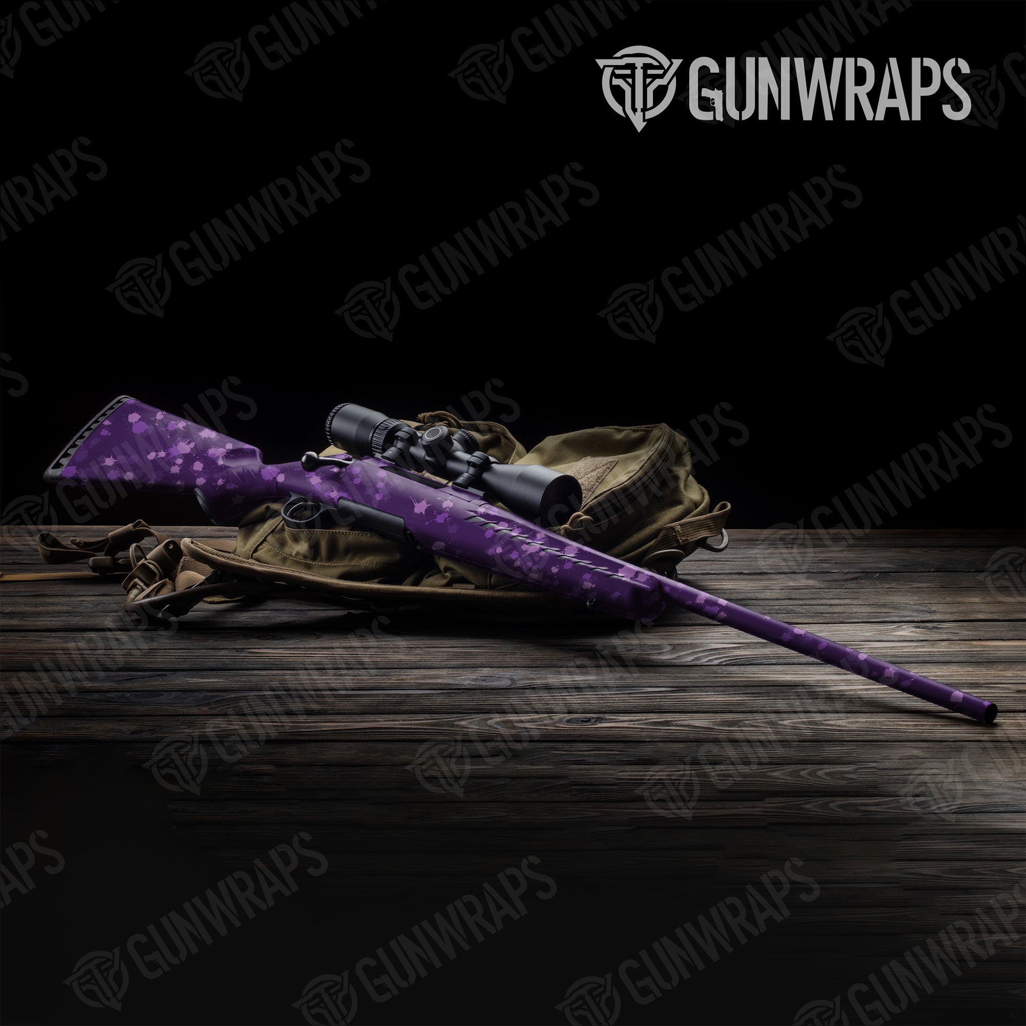 Rifle Paintball Elite Purple Gun Skin Vinyl Wrap