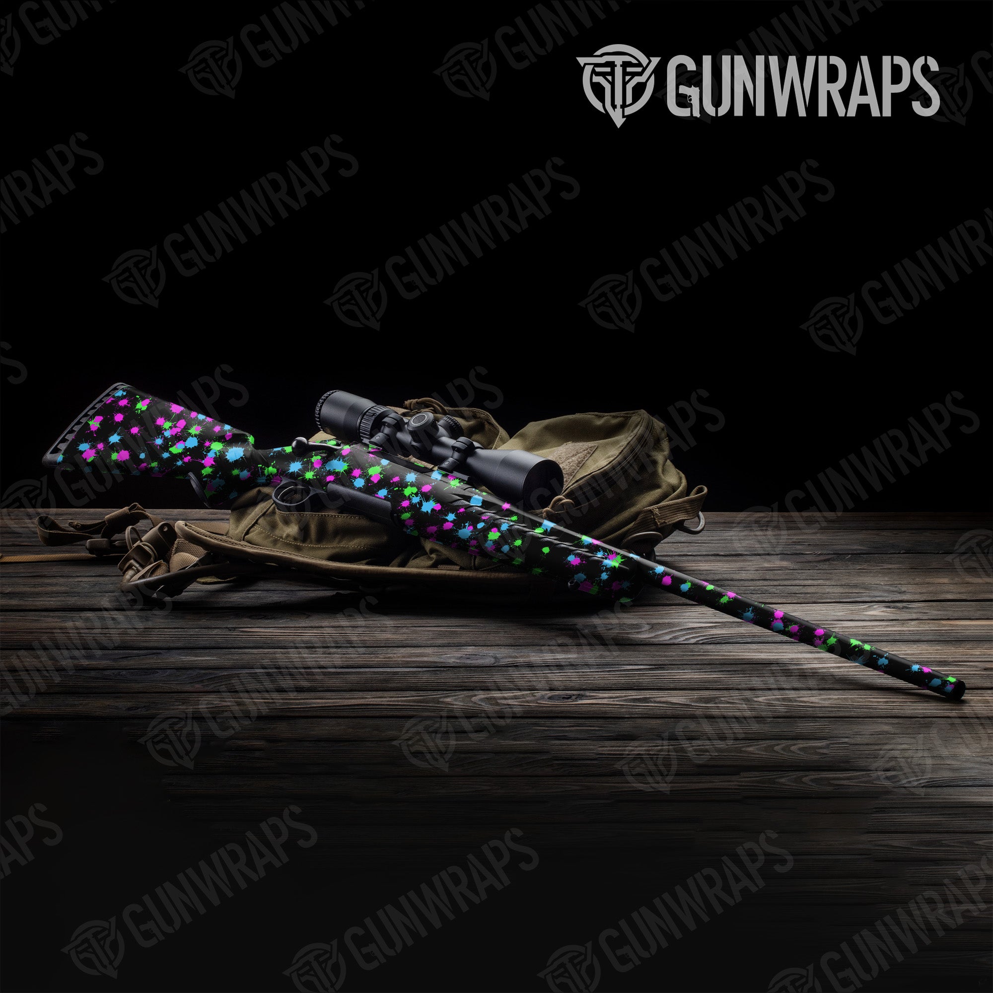 Rifle Paintball Retro Gun Skin Vinyl Wrap