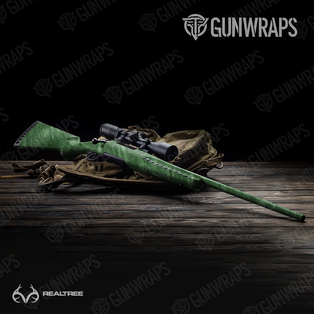 Rifle Realtree Fishing Green Camo Gun Skin Vinyl Wrap