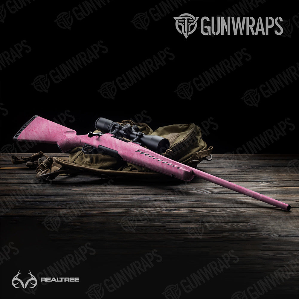 Rifle Realtree Fishing Pink Camo Gun Skin Vinyl Wrap