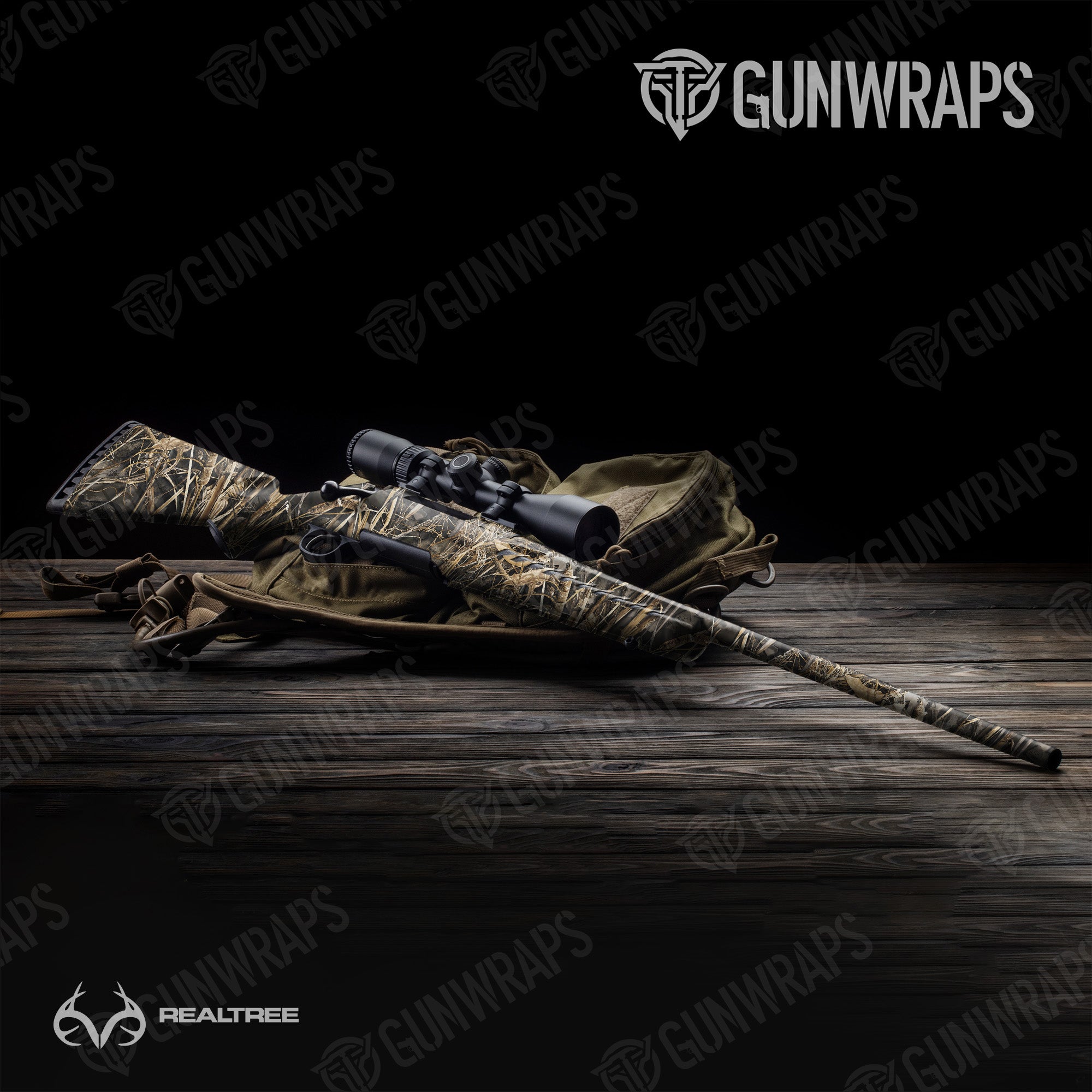 Rifle Realtree Large MAX7 Camo Gun Skin Vinyl Wrap