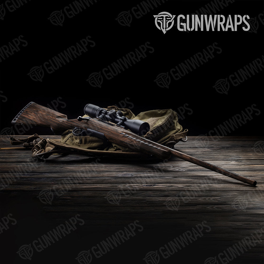 Woodgrain Atlanta Gun Skin Vinyl Wrap