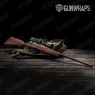 Woodgrain Berlin Gun Skin Vinyl Wrap
