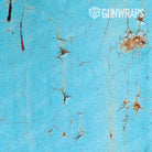 AR 15 Rust 3D Tiffany Blue Gun Skin Pattern