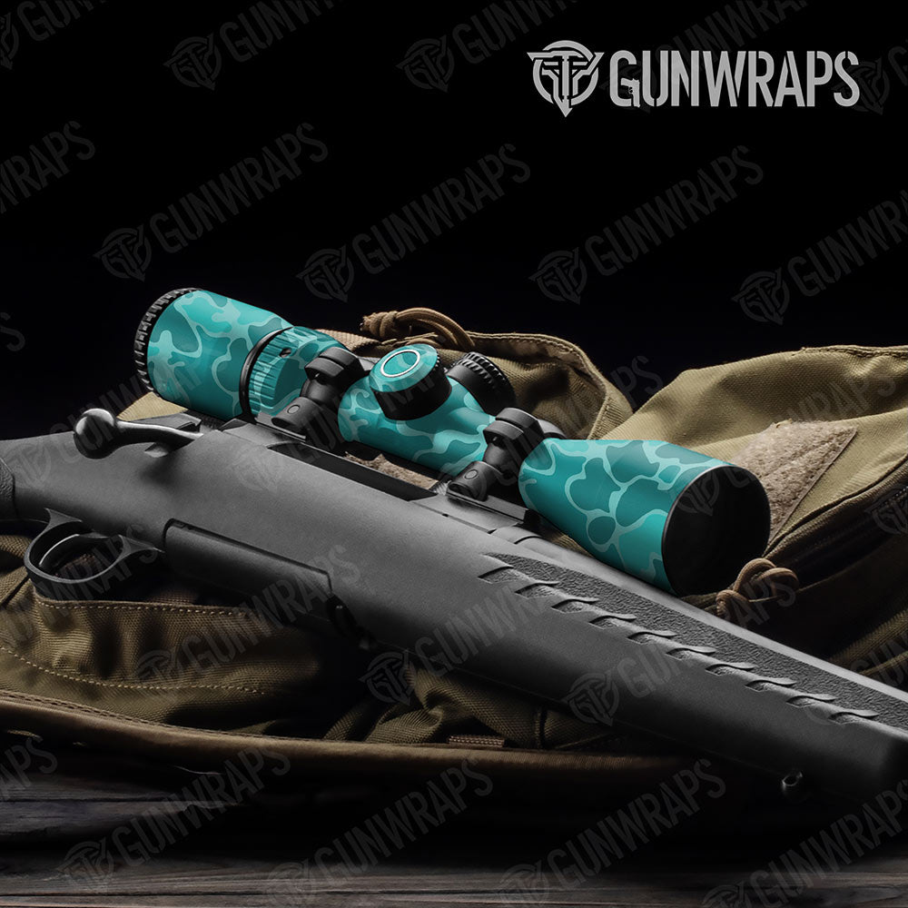 Old School Duck Elite Tiffany Blue Gun Skin Vinyl Wrap
