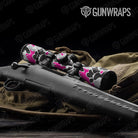 Old School Duck Magenta Tiger Gun Skin Vinyl Wrap