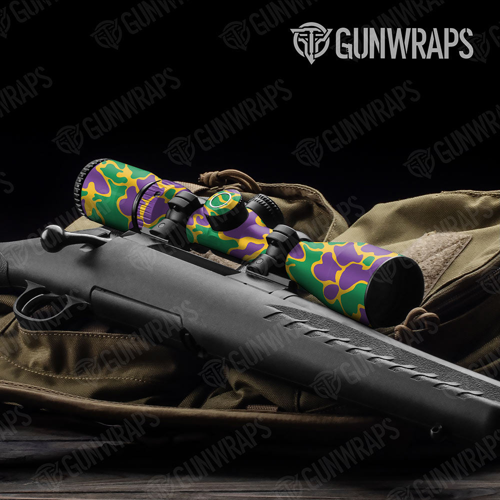 Old School Duck Mardi Gras Gun Skin Vinyl Wrap