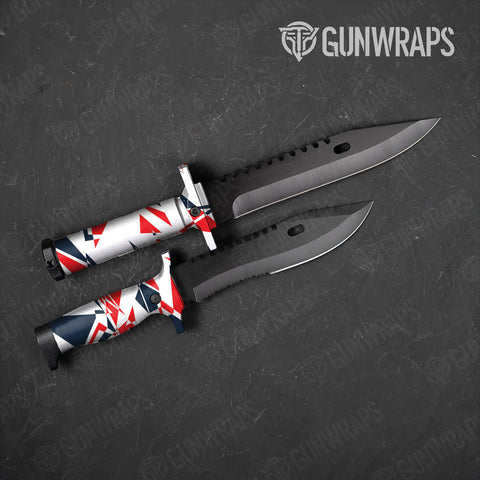Sharp Camo Knife Gear Skin Vinyl Wraps