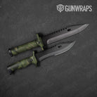 Sharp Army Green Camo Knife Gear Skin Vinyl Wrap
