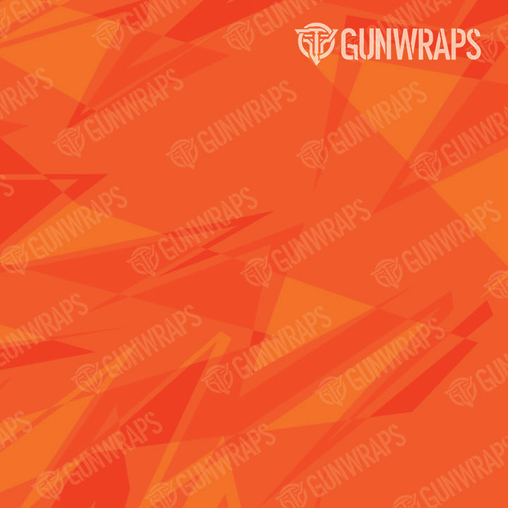 AR 15 Mag Well Sharp Elite Orange Camo Gun Skin Pattern