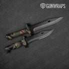 Sharp Militant Copper Camo Knife Gear Skin Vinyl Wrap