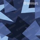 Universal Sheet Shattered Blue Urban Night Camo Gun Skin Pattern