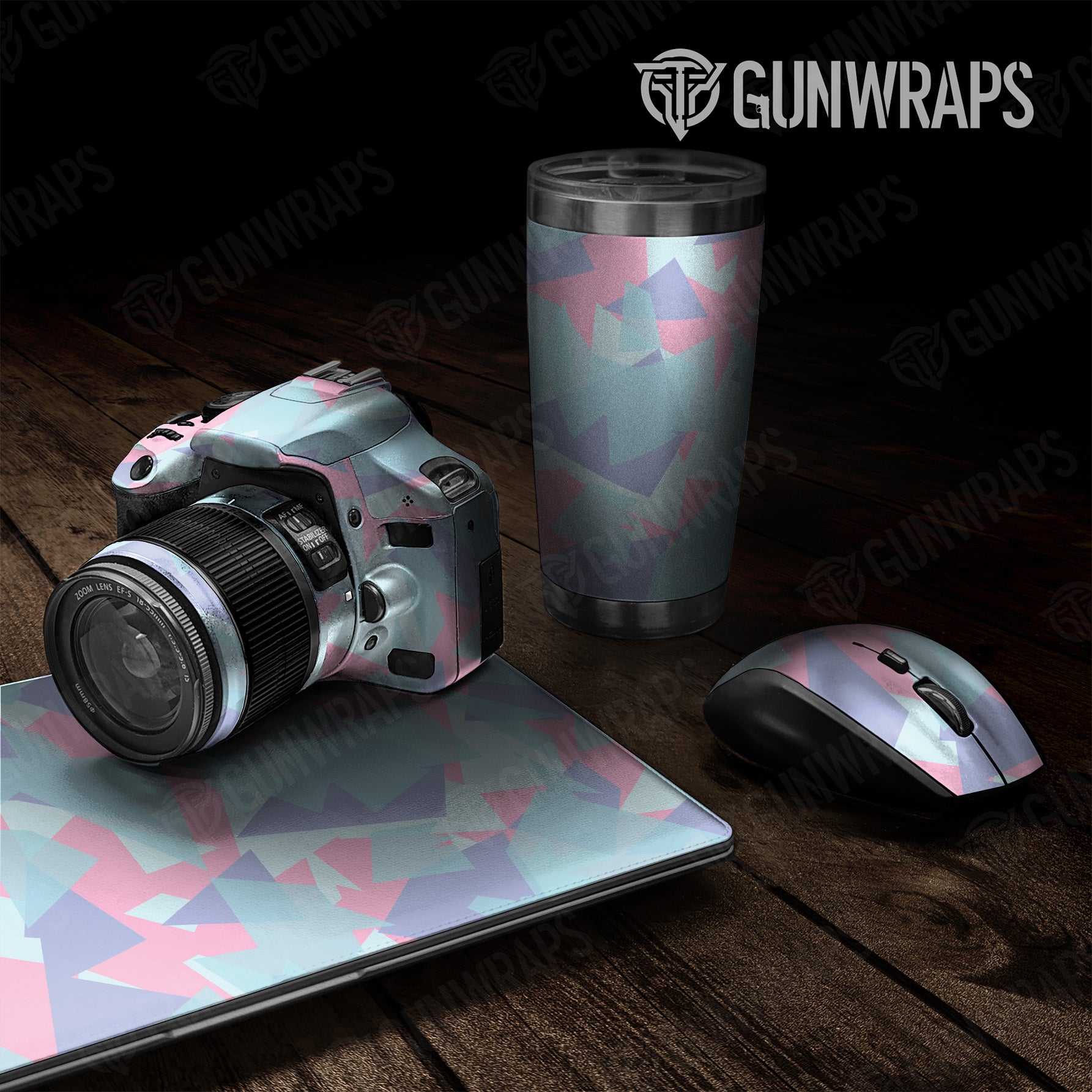 Shattered Cotton Candy Camo Universal Sheet 