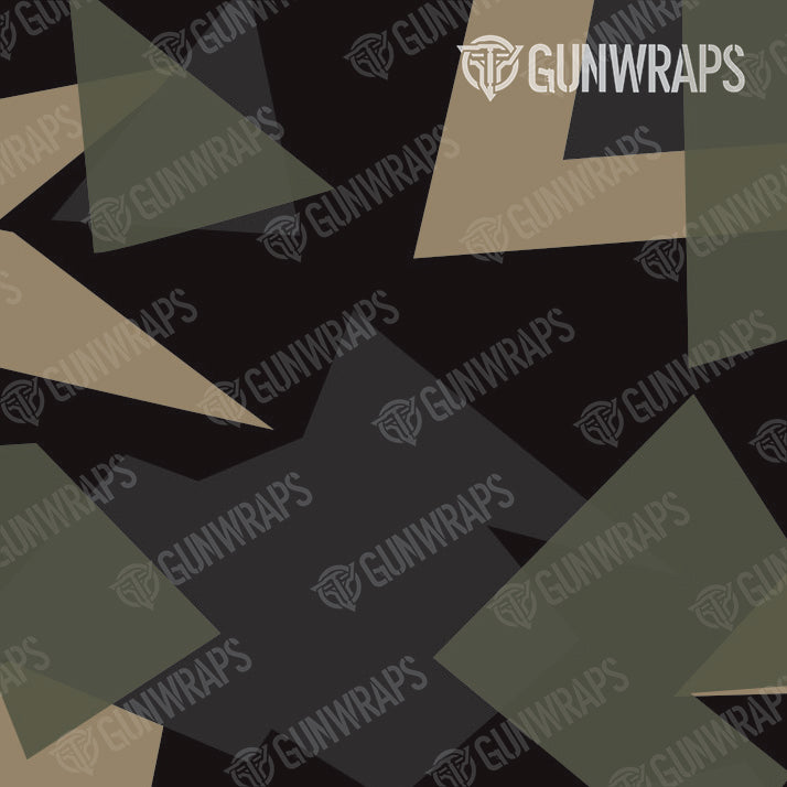 AR 15 Shattered Militant Charcoal Camo Gun Skin Pattern