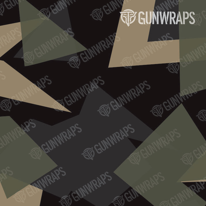 AR 15 Mag Well Shattered Militant Charcoal Camo Gun Skin Pattern