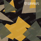 Rifle Shattered Militant Yellow Camo Gun Skin Pattern