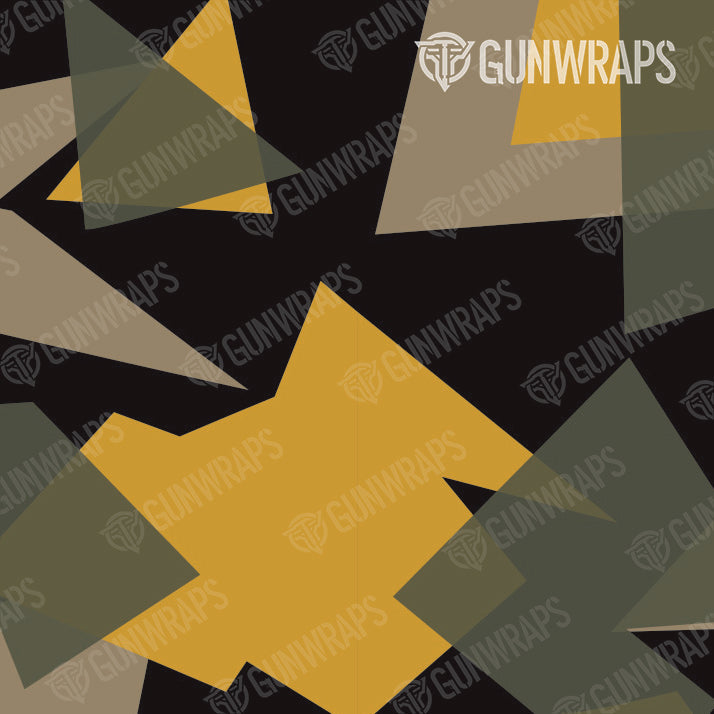 Universal Sheet Shattered Militant Yellow Camo Gun Skin Pattern