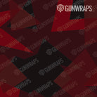 AR 15 Mag Shattered Vampire Red Camo Gun Skin Pattern