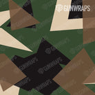 AR 15 Mag Well Shattered Woodland Camo Gun Skin Pattern