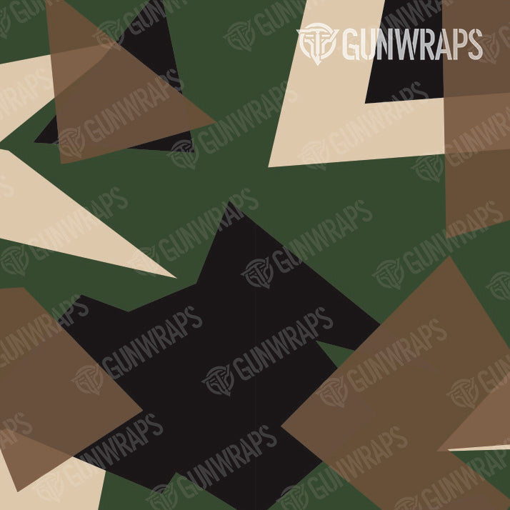 Pistol & Revolver Shattered Woodland Camo Gun Skin Pattern