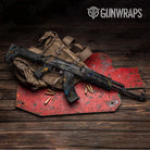 AK 47 Shattered Laser Elite Black Fire & Ice Gun Skin Vinyl Wrap
