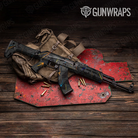Shattered Laser AK-47 Gun Skin Vinyl Wraps
