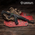 AK 47 Shattered Laser Elite Black Retro Gun Skin Pattern