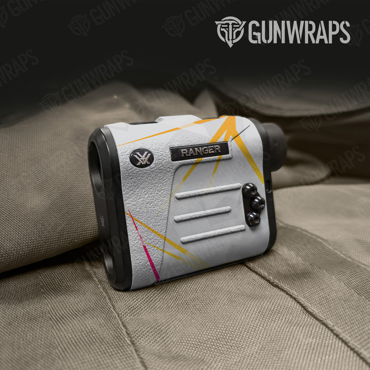 Shattered Laser Elite White Heat Gun Skin Vinyl Wrap for Rangefinder ...